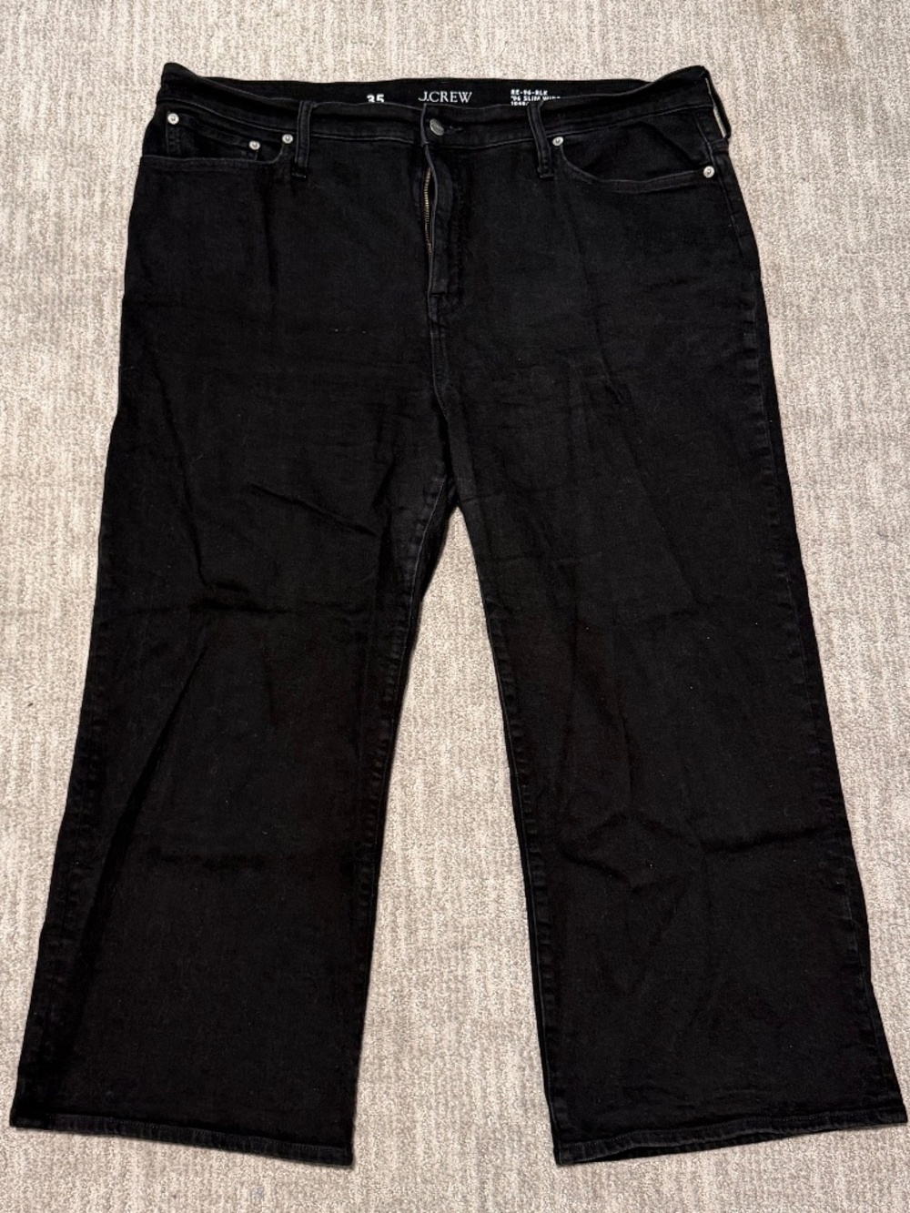 High rise slim wide jean in 1996 semi stretch